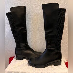 NWT BLONDO AQUAPROTECT BLACK TALL LEATHER ZIPPER BOOTS SIZE 9.5